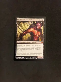 Ob Nixilis, the Fallen [Zendikar] Magic MTG Cards NM/LP - Image 1