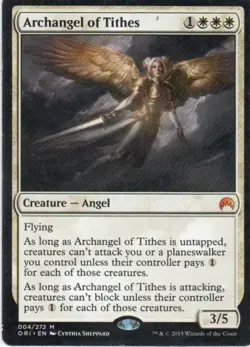 MTG: Magic Origins: Archangel of Tithes: Lightly Played Condition - Image 1