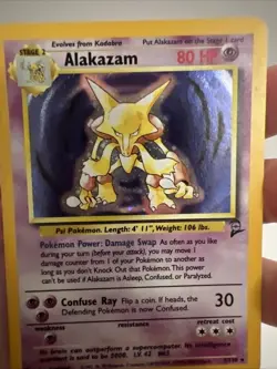 Pokemon TCG Alakazam Base Set 2 Holo Card 1/102 Lightly Played LP Condition - Image 5