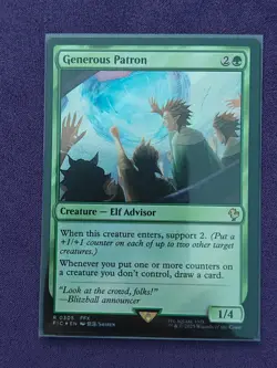 Generous Patron (Surge Foil) #305 (NM) Final Fantasy FIC Magic MTG - Image 1