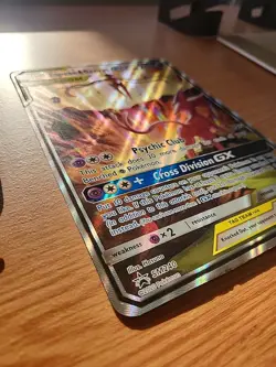 JUMBO TAG TEAM Pokemon Espeon & Deoxys GX SM240 Promo Holo Card 2019 - Image 4