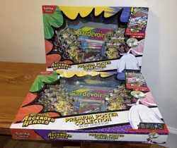 Pokemon Ascended Heroes Poster Collection Mega Gardevoir x2 Sealed Boxes - Image 2