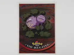 ¤ #110 Weezing ¤ HOLO Foil Blue Logo Topps Series Pokemon Animation Edition - Image 1