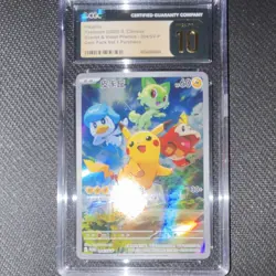 Pokemon Pikachu CGC 10 004/SV-P Promo Holo Scarlet & Violet Chinese 2025 - Image 1