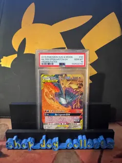 2019 Pokemon Sun & Moon Hidden Fates #44 Mltrs/Zpds/Artcn.Gx Hidden Fates PSA 10 - Image 1