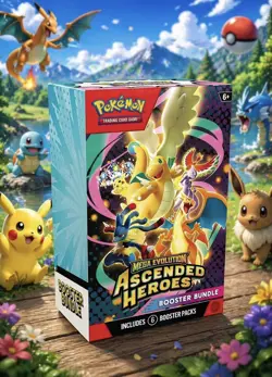 Pokemon TCG Mega Evolution Ascended Heroes Booster Bundle 6 packs Sealed. - Image 1