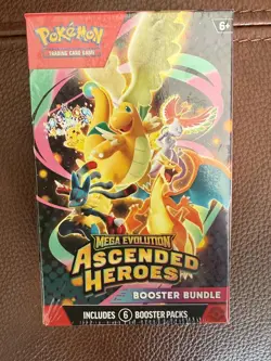 Pokemon TCG Mega Evolution Ascended Heroes Booster Bundle 6 packs Sealed. - Image 2