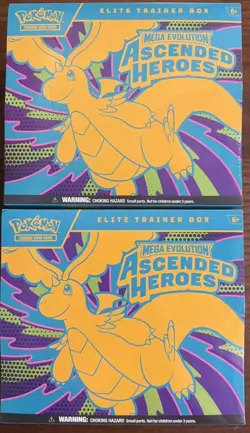 Pokemon Mega Evolutions Ascended Heroes ETB Elite Trainer Box Lot Of 2 - Image 2