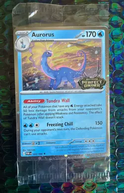 Pokemon Aurorus Perfect Order Promo Holo Card 024/088 TCG SEALED Cosmic Holo - Image 1