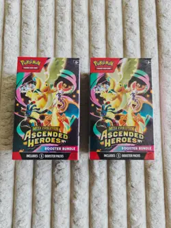 Under Market Price Pokemon: 2 Brand New Sealed Ascended Heroes Booster Bundles - Image 1