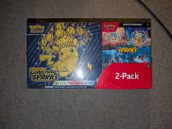 Pokemon Surging Sparks ETB + Booster Bundle 2-Pack Factory Sealed NEW - Image 1