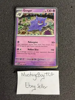 Pokemon TCG Gengar Rare Holo SV Scarlet & Violet 151 Card 094/165 NM Condition - Image 1