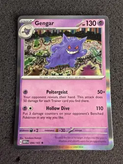 Pokemon TCG Gengar Rare Holo SV Scarlet & Violet 151 Card 094/165 NM Condition - Image 2