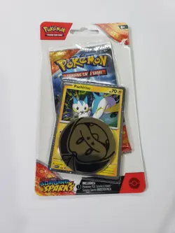 Pokemon Scarlet And Violet/ Surging Sparks Booster Pack With Coin - Pachirisu - Image 1