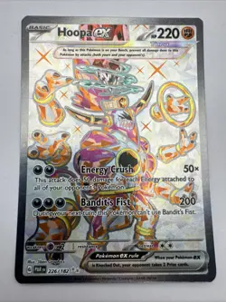 Hoopa EX Scarlet Violet Paradox Rift Ultra Rare Pokemon TCG Card 226/182 - Image 1
