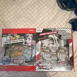 Pokemon TCG Scarlet & Violet Black Bolt & White Flare Binder Poster Box - Image 1