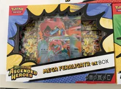 Pokemon Ascended Heroes - 3 x Ex Box Sealed - Mega Feraligatr, Meganium, Emboar - Image 2