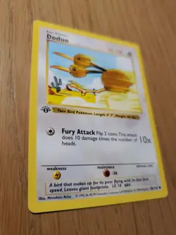 Pokemon Doduo 1st Edition Base Set Shadowless Vintage - Wotc - Image 2