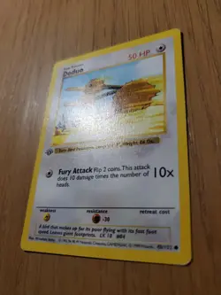 Pokemon Doduo 1st Edition Base Set Shadowless Vintage - Wotc - Image 3