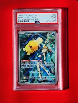 Pokemon TCG Misty's Psyduck Destined Rivals 193/182 Illustration Rare PSA 9 - Image 1