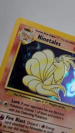 Pokemon TCG Ninetales Base Set Holo Unlimited Rare Card 12/102 - Image 2