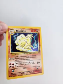 Pokemon TCG Ninetales Base Set Holo Unlimited Rare Card 12/102 - Image 4