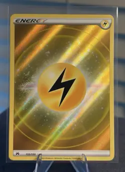 Lightning Energy (Texture Full Art) 155/159 Pokemon Crown Zenith Ultra Rare NM - Image 1