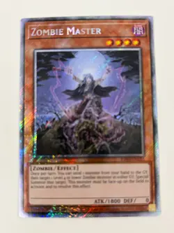Yugioh Zombie Master x 3 - 1st Edition Platinum Secret Rare NM - Free Holo Card - Image 4