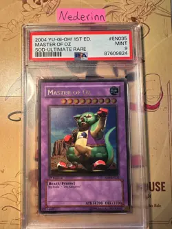 YUGIOH Master of Oz Ultimate Rare 1st edition (SOD-en035) PSA 9 - Image 1