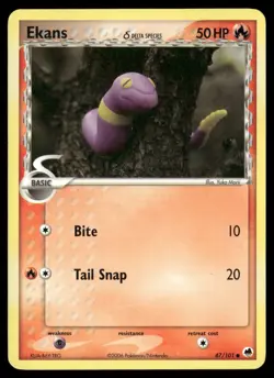 Ekans 47/101 Common Dragon Frontiers Pokemon Lightly Played - Image 1