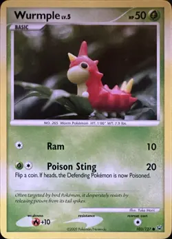 Wurmple 103/127 Common Platinum Pokemon Lightly Played - Image 1