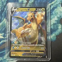 Pokemon TCG Dragonite V Pokemon GO 049/078 Holo Ultra Rare - Image 1