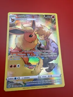Pokemon TCG Flareon TG01/TG30 Brilliant Stars Trainer Gallery Holo NM - Image 3