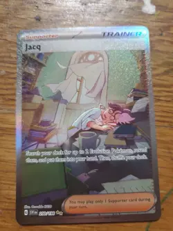 Pokemon Scarlet & Violet Base Set TCG Jacq Special Illustration Rare 250/198 - Image 1