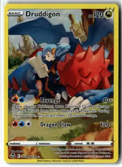 Druddigon ⭐ TG09/TG30 Holo Silver Tempest Trainer Gallery Pokemon NM - Image 1