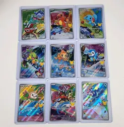 Pokemon First Partner Illustration Series 1 Promo 30th Ann. Complete SET *MINT* - Image 1