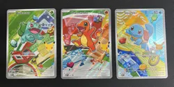 Pokemon First Partner Illustration Collection Series 1 Kanto Gen 1 Starters Set - Image 1
