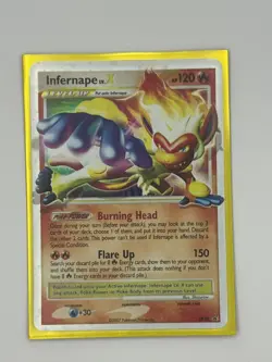 2007 Pokemon Diamond & Pearl Black Star Promos Infernape LV.X #DP10 - Image 5