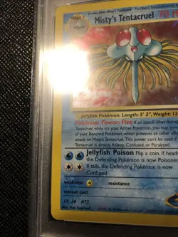 2000 Pokemon Gym Heroes #10 Misty's Tentacruel-Holo PSA 6 EX-MT 10/132 - Image 3