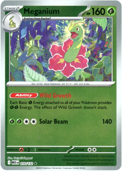 Meganium (Reverse Holo) 010/132 - Mega Evolution - Pokemon - NM/M English - Image 1