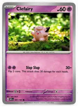 Pokemon - Clefairy - 081/197 - Obsidian Flames - NM/M - Image 1