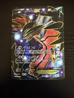Pokemon TCG XY Base Set 144/146 Yveltal EX (144 Full Art) Ultra Rare NM- - Image 1
