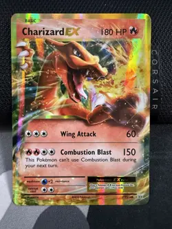 Pokemon TCG Charizard-EX Evolutions Holo Card 12/108 Near Mint - Image 1