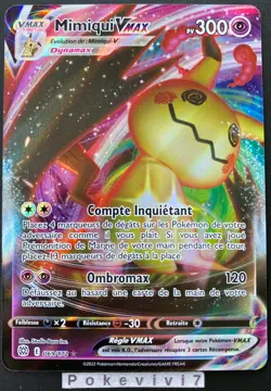 Carte Pokemon MIMIQUI 069/172 Vmax Epee et Bouclier 9 EB09 FR NEUF - Image 1