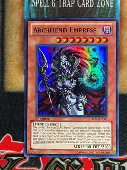 Yugioh Archfiend Empress STBL-EN000 Super Rare 1st Ed NM - Image 1