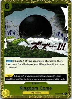 Kingdom Come EB01-059 Rare Extra Booster: Memorial Collection One Piece Foil NM - Image 1