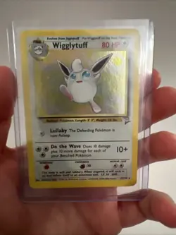 Pokemon TCG Wigglytuff Base Set 2 Holo Rare Card 19/130 MP Condition - Image 1