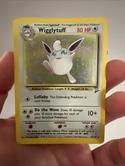 Pokemon TCG Wigglytuff Base Set 2 Holo Rare Card 19/130 MP Condition - Image 3