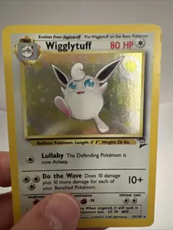 Pokemon TCG Wigglytuff Base Set 2 Holo Rare Card 19/130 MP Condition - Image 5