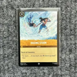 Disney Lorcana Winterspell Raging Storm 28/204 Super Rare NM - Image 1